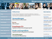 Tablet Screenshot of buergerzentrum-chorweiler.de